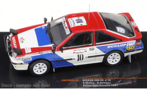 Diecast model cars Nissan 200 SX 1/43 IXO No.10 Rallye Cote d Ivoire 1987 Nissan 200 SX 1/43 IXO No.10 Rallye Cote d Ivoire 1987 diecast model cars