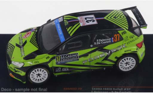Diecast model cars Skoda Fabia 1/43 IXO No.37 WRC2 Rally Monte Carlo 2023 Skoda Fabia 1/43 IXO No.37 WRC2 Rally Monte Carlo 2023 diecast model cars