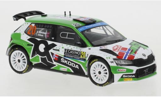 Diecast model cars Skoda Fabia 1/43 IXO Rally2 EVO No.20 WRC Rally Monte Carlo 2022 Skoda Fabia 1/43 IXO Rally2 EVO No.20 WRC Rally Monte Carlo 2022 diecast model cars