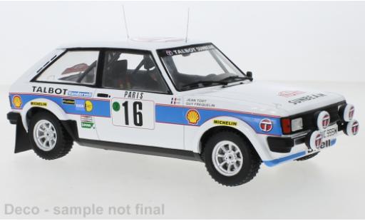 Diecast model cars Talbot Sunbeam 1/18 IXO Lotus No.16 Rallye Monte-Carlo 1981 Talbot Sunbeam 1/18 IXO Lotus No.16 Rallye Monte-Carlo 1981 diecast model cars