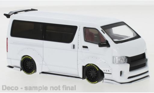 Diecast model cars Toyota Hiace 1/43 IXO Widebody metallise white 2018 Toyota Hiace 1/43 IXO Widebody metallise white 2018 diecast model cars