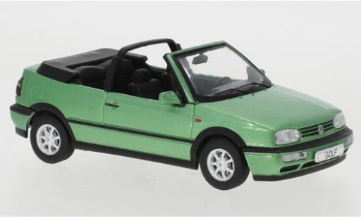 Diecast model cars Volkswagen Golf 1/43 IXO III cabriolet metallise green 1993 Volkswagen Golf 1/43 IXO III cabriolet metallise green 1993 diecast model cars
