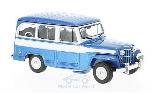 Jeep Willys 1/43 IXO Station Wagon metallic blue/white 1960 diecast model cars