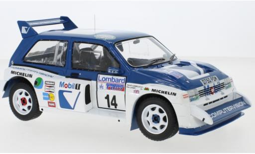 Diecast model cars MG Metro 1/18 IXO 6R4 RHD No.14 Rallye WM RAC Rally 1986 D.Llewellin/P.Short MG Metro 1/18 IXO 6R4 RHD No.14 Rallye WM RAC Rally 1986 D.Llewellin/P.Short diecast model cars