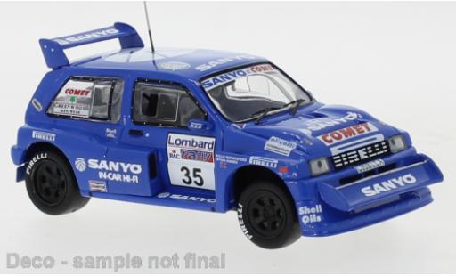Diecast model cars MG Metro 1/43 IXO 6R4 RHD No.35 Sanyo RAC Rally 1986 W.Rutherford/B.Harris MG Metro 1/43 IXO 6R4 RHD No.35 Sanyo RAC Rally 1986 W.Rutherford/B.Harris diecast model cars