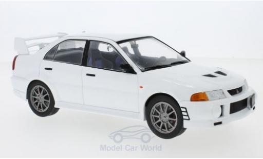 Diecast model cars Mitsubishi Lancer Evolution VI 1/18 IXO RS Evolution VI white 1998 Mitsubishi Lancer Evolution VI 1/18 IXO RS Evolution VI white 1998 diecast model cars
