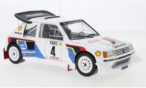 Diecast model cars Peugeot 205 1/18 IXO T16 E2 No.4 Talbot Sport Rallye WM Rallye Monte Carlo 1986 J.Kankkunen/J.Piironen Peugeot 205 1/18 IXO T16 E2 No.4 Talbot Sport Rallye WM Rallye Monte Carlo 1986 J.Kankkunen/J.Piironen diecast model cars