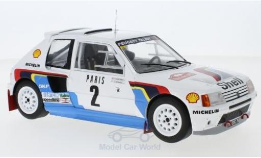 Diecast model cars Peugeot 205 1/18 IXO T16 No.2 Rallye WM Rallye Monte Carlo 1985 A.Vatanen/T.Harryman Peugeot 205 1/18 IXO T16 No.2 Rallye WM Rallye Monte Carlo 1985 A.Vatanen/T.Harryman diecast model cars