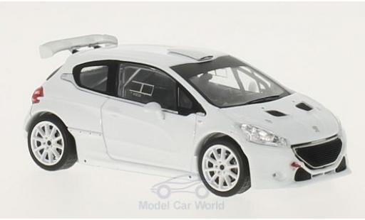 Peugeot 208 T16 1/43 IXO T16 R5 white 2014 Plain Body Version inklusive 4 Ersatzräder diecast model cars