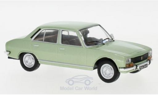 Peugeot 504 1/43 IXO metallic green 1969 diecast model cars