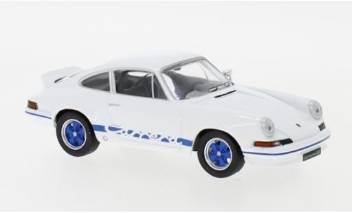 Porsche 911 RS 1/43 IXO Carrera RS 2.7 white/blue 1973 diecast model cars