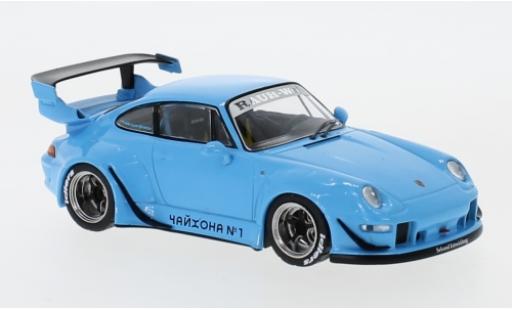 Porsche 993 RWB 1/43 IXO RWB blue diecast model cars