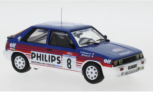 Renault 11 1/43 IXO Turbo No.8 Philips Rallye WM Tour de Corse 1987 F.Chatriot/M.Perin diecast model cars