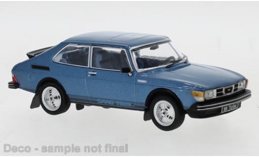 Saab 99 1/43 IXO Turbo metallic blue 1977 diecast model cars