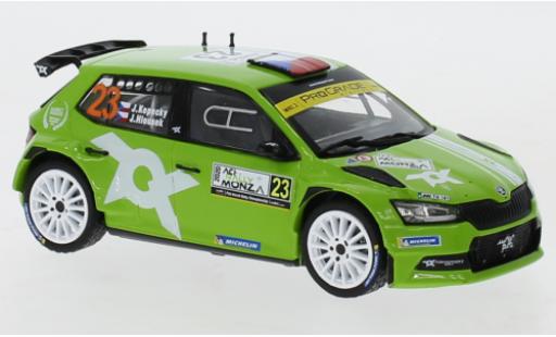 Skoda Fabia 1/43 IXO R5 Evo No.23 Rallye WM Rallye Monza 2020 J.Kopecky/J.Hlousek diecast model cars
