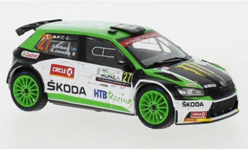 Skoda Fabia 1/43 IXO R5 Evo No.27 WRC Rallye Monza 2020 O.Solberg/A.Johnston diecast model cars