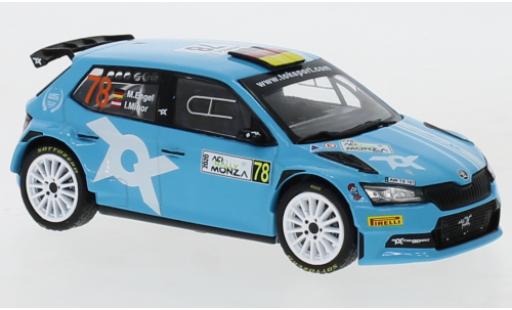 Skoda Fabia 1/43 IXO R5 Evo No.78 WRC Rallye Monza 2020 M.Engel/I.Minor diecast model cars