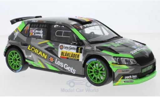 Skoda Fabia 1/43 IXO R5 No.1 Rallye Condroz 2018 K.Meeke/R.Jamoul diecast model cars