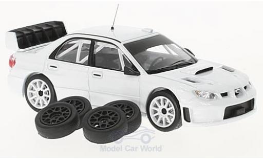 Subaru Impreza 1/43 IXO S12B white 2008 Plain Body Version inklusive 4 Ersatzräder diecast model cars