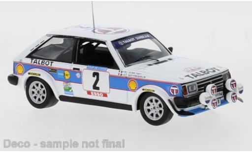 Diecast model cars Talbot Sunbeam 1/43 IXO Lotus No.2 Sport Tour de Corse 1981 G.Frequelin/J.Todt Talbot Sunbeam 1/43 IXO Lotus No.2 Sport Tour de Corse 1981 G.Frequelin/J.Todt diecast model cars