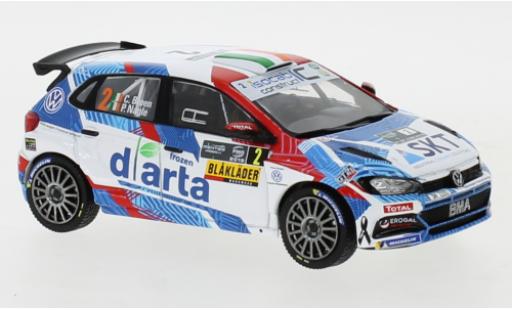 Volkswagen Polo 1/43 IXO GTI R5 No.2 Rallye Ypres 2019 C.Breen/P.Nagle diecast model cars