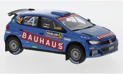 Volkswagen Polo 1/43 IXO GTI R5 No.42 Bauhaus Rallye WM Rallye Schweden 2019 O.Veiby/J.Andersson diecast model cars