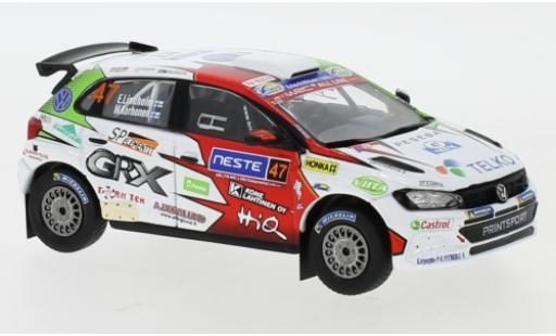 Volkswagen Polo 1/43 IXO GTI R5 No.47 Rallye WM Rallye Finnland 2019 E.Lindholm/M.Korhonen diecast model cars