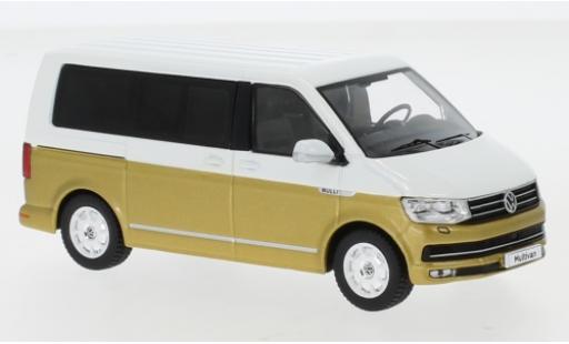 Volkswagen T6 1/43 IXO Multivan white/gold 2017 diecast model cars