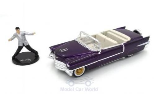Diecast model cars Cadillac Eldorado 1/24 Jada Toys Convertible metallic purple Elvis Presley 1956 mit Figur Cadillac Eldorado 1/24 Jada Toys Convertible metallic purple Elvis Presley 1956 mit Figur diecast model cars