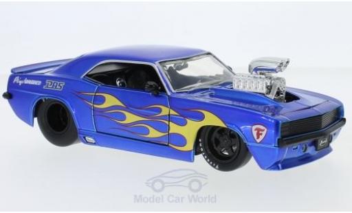 Chevrolet Camaro 1/24 Jada Toys metallic blue/Dekor 1969 diecast model cars