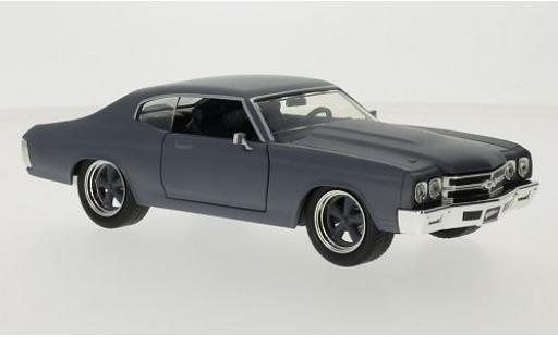 Chevrolet Chevelle 1/24 Jada Toys SS matt-grey Fast & Furious 1970 Doms diecast model cars