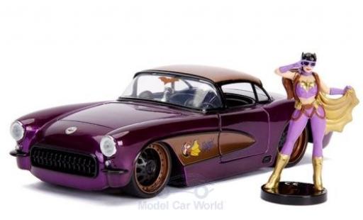 Diecast model cars Chevrolet Corvette 1/24 Jada Toys C2 Batgirl 1957 mit Figur DC Comics Bombss Chevrolet Corvette 1/24 Jada Toys C2 Batgirl 1957 mit Figur DC Comics Bombss diecast model cars