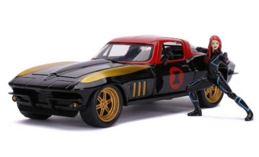 Diecast model cars Chevrolet Corvette 1/24 Jada Toys C2 Tuning Marvel Avengers - Black Widow 1966 avec figurine Chevrolet Corvette 1/24 Jada Toys C2 Tuning Marvel Avengers - Black Widow 1966 avec figurine diecast model cars
