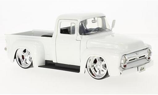 Ford F-1 1/24 Jada Toys 00 Pick Up metallic white 1956 diecast model cars