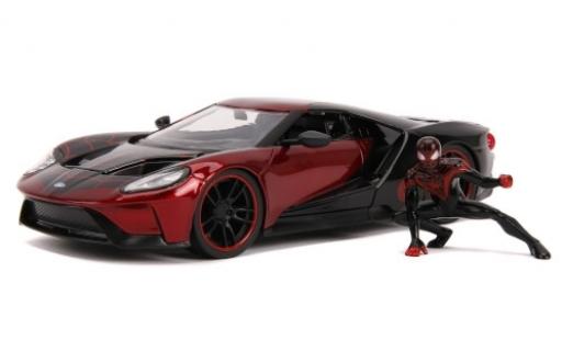 Diecast model cars Ford GT 1/24 Jada Toys red/black Spider-Man - Miles Morales 2017 mit Figur Ford GT 1/24 Jada Toys red/black Spider-Man - Miles Morales 2017 mit Figur diecast model cars