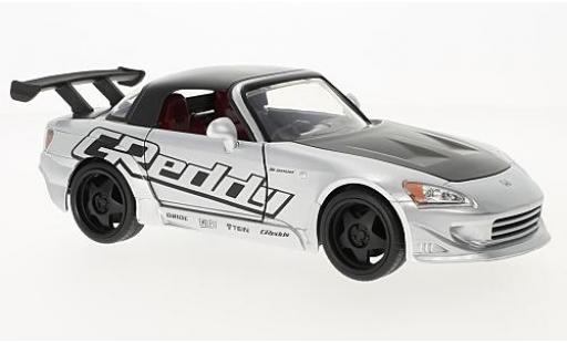Diecast model cars Honda S2000 1/24 Jada Toys grey/black 2001 Honda S2000 1/24 Jada Toys grey/black 2001 diecast model cars
