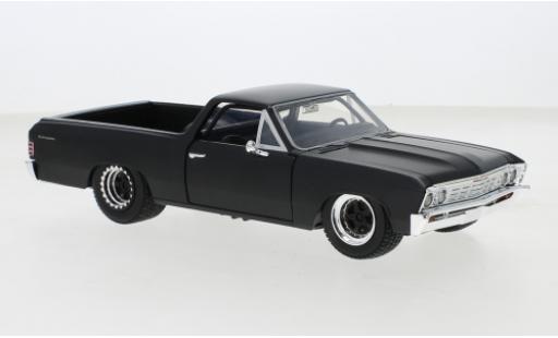 Chevrolet El Camino 1/24 Jada Toys Jada matt-black 1967 diecast model cars