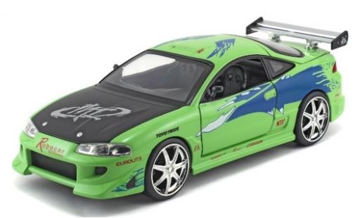 Diecast model cars Mitsubishi Eclipse 1/24 Jada Toys Tuning green/Dekor Fast & Furious 1995 Mitsubishi Eclipse 1/24 Jada Toys Tuning green/Dekor Fast & Furious 1995 diecast model cars