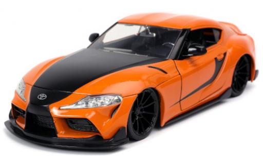 Toyota Supra 1/24 Jada Toys GR orange/matt-black Fast & Furious 2020 diecast model cars