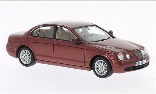 Jaguar S-Type Base 1/43 Neo metallic red 2004 diecast model cars