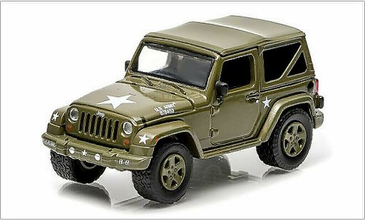 Jeep Wrangler US Army 1/64 Greenlight Soft Top Armee matt-oliv 2014 diecast model cars
