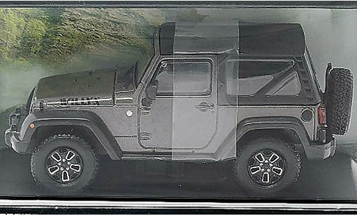 Jeep Wrangler Willys Wheeler 1/43 Greenlight grey/black 2014 diecast model cars