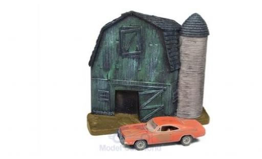 Diecast model cars Dodge Charger 1/64 Johnny Lightning orange 1969 Barn Finds Series 4 Diorama mit Witterungsspuren Dodge Charger 1/64 Johnny Lightning orange 1969 Barn Finds Series 4 Diorama mit Witterungsspuren diecast model cars