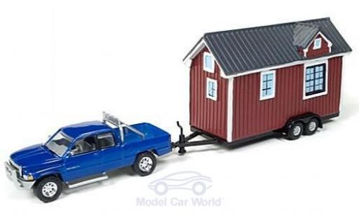 Diecast model cars Dodge RAM 1/64 Johnny Lightning Ram 1500 metallic blue 1996 mit Tiny House ohne Vitrine Dodge RAM 1/64 Johnny Lightning Ram 1500 metallic blue 1996 mit Tiny House ohne Vitrine diecast model cars
