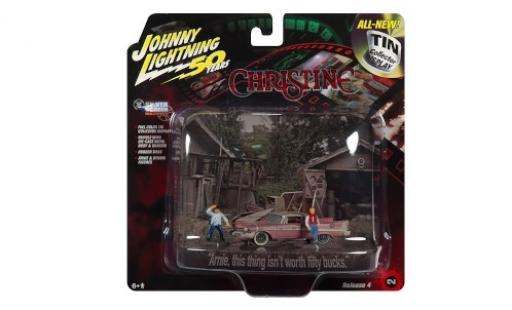 Diecast model cars Plymouth Fury 1/64 Johnny Lightning Christine 1958 mit 2 Figuren und Witterungsspuren Plymouth Fury 1/64 Johnny Lightning Christine 1958 mit 2 Figuren und Witterungsspuren diecast model cars