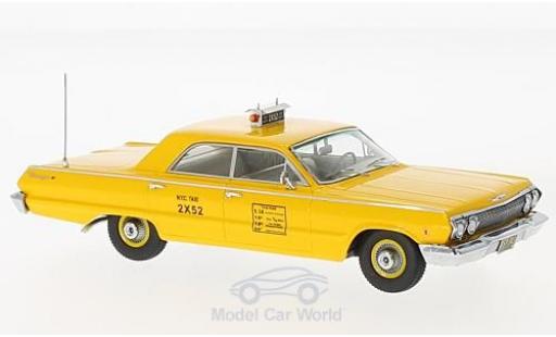 Chevrolet Biscayne 1/43 Kess yellow N.Y.C Taxi 1963 diecast model cars
