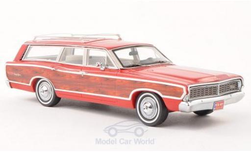 Diecast model cars Ford LTD 1/43 Kess Country Squire red/Holzeffekt 1968 ohne Vitrine Ford LTD 1/43 Kess Country Squire red/Holzeffekt 1968 ohne Vitrine diecast model cars