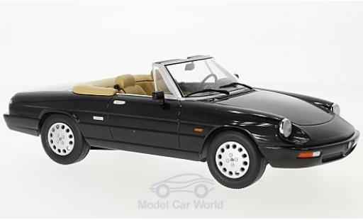 Diecast model cars Alfa Romeo Spider 1/18 KK Scale 4 black 1990 Alfa Romeo Spider 1/18 KK Scale 4 black 1990 diecast model cars