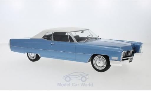 Cadillac Deville 1/18 KK Scale DeVille Convertible metallic blue/white 1968 mit Softtop diecast model cars
