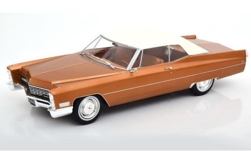 Cadillac Deville 1/18 KK Scale DeVille Convertible metallic brown/white 1967 Verdeck fermé diecast model cars